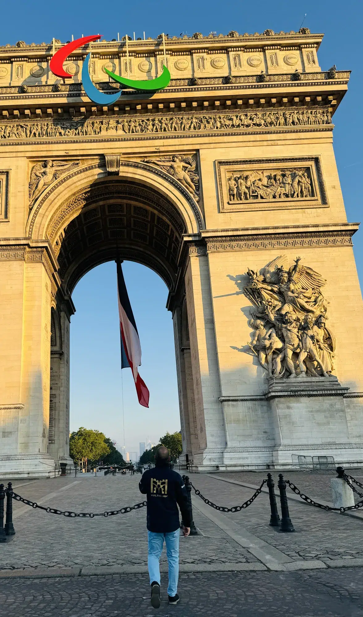 Chantier ILUSTRE à l'Arc de Triomphe à Paris